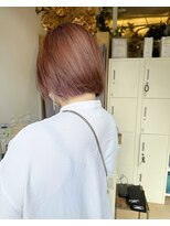 イム(imu)&nbsp;【imu style】ピンクカラー・ぷつっとボブ