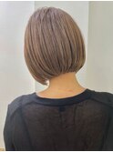 髪質改善ボブ×ミルクティーベージュ【横浜ヘルシースタイル】