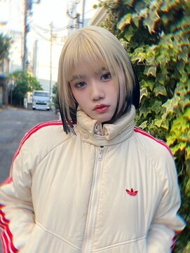 キイ 原宿 表参道(K.e.y) デザインカラーボブ
