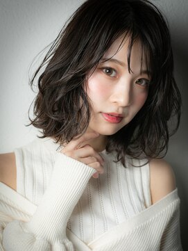 モッズヘア 越谷西口店(mod's hair) 黒髪レイヤーカット小顔ヘルシースタイル204r越谷20代30代40代