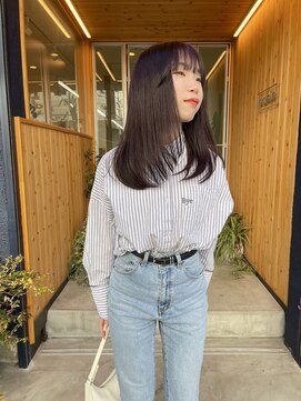 オアシス(oasis) 【oasisマミ】ブリーチなし暗髪ピンクブラウン/フェイスレイヤー