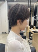 カット ハイライト ベージュカラー 白髪ぼかし 40代50代60代