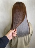 髪質改善インナーカラーイヤリングカラーレイヤーカット