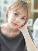 透明感ミルクティーアッシュ小顔ウルフカットh3戸頭10代20代30代