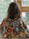20代30代40代暗髪艶感ベージュレイヤーミディアム