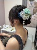 夏祭りヘアセット