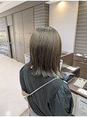 ブリーチなしオリーブカラー