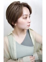 グランアージュ ネオ 船橋北口店(grandage neo) ハンサムショート/前髪なしセンターパート/グレージュ/髪質改善