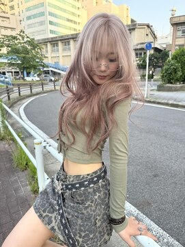 ラ キング(LA KING) ミディアムヘア／暗めカラー/グランマッシュ/レイヤーカット