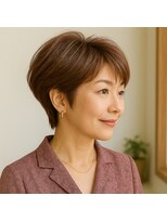 スープレックス ヘアーデザイン(SOUPREX HAIR DESIGN) ミセスナチュラル美フォルムショート 20代 30代 40代 50代 60代