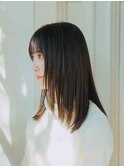 内巻きヘア
