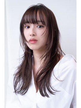 ケアリー 練馬(Carelly) デザインカラー/レイヤーカット/ウェットヘア/オリーブベージュ