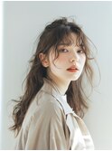 カジュアルなニュアンスハーフアップ♪
