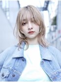 【GEEKS渋谷】ミディアムレイヤー/ひし形/ウルフ/ハッシュカット