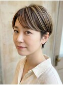 トレンド感◎ハイライトベリーショート