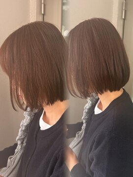 ジーナ 福岡藤崎(Zina) [Zina福岡藤崎]ショートボブ/ブラウンカラー