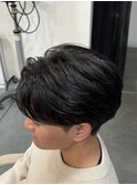 曲がる縮毛矯正/センターパート/ニュアンスパーマ