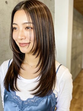 カランエノエル(Calin et Noel) 髪質改善ストレート/シャギーカット/モカブラウン