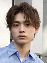 フィフス 大分(fifth)&nbsp;大分メンズパーマルーズパーマシャドウパーマセンターパート緩め