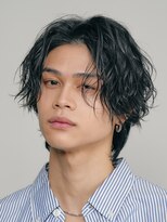 フィフス 渋谷(fifth)&nbsp;渋谷大人波巻きスパイラルパーマメンズカット緩めミディアム長め