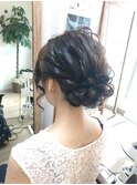 なみなみ結婚式シニヨンアレンジ【ヘアアレンジ 立川南/立川】