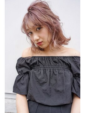 ヘアーワークス ヘルム 渋谷店(HAIR WORKS HELM) ピンクベージュ