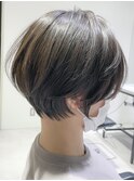 30代40代/グレージュ/ハイライト/ショート/ボブ/武蔵新城/くびれ