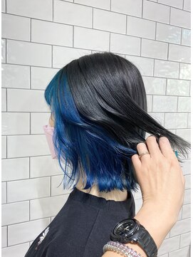 ループウエスト(LOOP WEST) インナーエメラルドブルー×グレージュ