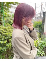 モディッシュバイアルティナ(modish by artina) チェリーブラウン_結べるボブ_うる艶髪_ウルフマッシュ