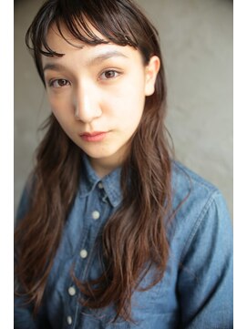 ソイリウム 下北沢(soi rium) 透け感のあるショートバングが可愛いロング【soi下北沢】