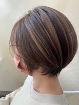 ヘアーアピス 二戸店(hair apis) ベージュ系デザインカラー