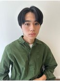 メンズ韓国ヘアー　センターパート/10代20代30代
