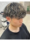波巻きパーマ
