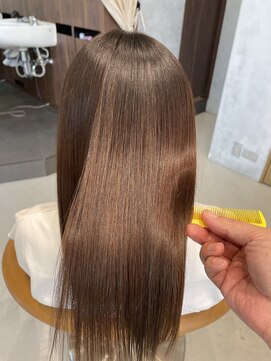 フォルテ 掛川店 髪質改善/縮毛矯正/透明感マロンベージュ/ショコラアッシュ