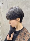 20代30代大人可愛いアッシュベージュくびれボブ耳掛け透明感