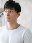 好感度ツーブロックくせ毛風アッシュブラックマッシュn札幌月寒