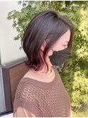 カシスのインナーカラー