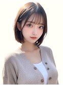 透け感ボブ○20代30代40代○