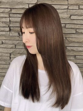 ハイバレーヘアーメゾン(HIGH VALLEY HAIRMAISON) レイヤースタイルフェイスレイヤー顔周りカット岡山南中央町
