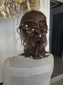 トリコ ショップアンドヘアサロン(tricot shop hair salon) ハーフアップ♪yu