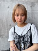 #カールセミディシアーカラー姫カット