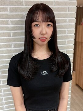 ニューヨークニューヨーク 三宮店(NYNY) 姫カット/レイヤーカット/ピンクカラー/初カラー