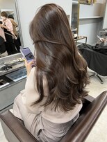 オズ 安積店(OZ) ダブルカラー外ハネボブインナーカラーハイライトケアブリーチ