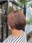 30代40代50代立体感大人マッシュ*似合わせマロンベージュ