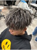 縦落ちツイスパパーマ/メンズ/刈り上げ/眉毛/ツイスト