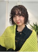 三軒茶屋【CEINEOUR】顔回りレイヤーラフウェーブパーマアッシュ
