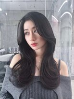 フィヴェント(Fivent) メルティカラー似合わせカットフェミニンロング韓国レイヤー