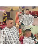-80's American barber shop-