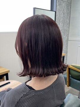 ロフティー 清澄白河(LOFTY) 外はね/似合わせカット/透明感カラー/ダークレット/清澄白河