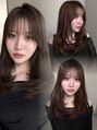天神美容室 透明感ブラウンカラーで大人綺麗め女性に♪